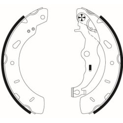 Brake Shoe Set MINTEX MFR727 OE Ref 1887540 MINTEX