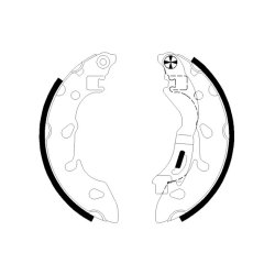 Brake Shoe Set MINTEX MFR730 OE Ref 77365795 MINTEX