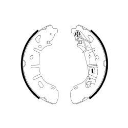 Brake Shoe Set MINTEX MFR732 OE Ref 6001070516 MINTEX