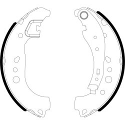 Brake Shoe Set MINTEX MFR734 OE Ref 440A08042R MINTEX