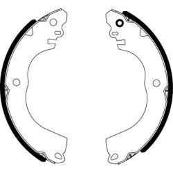 Brake Shoe Set MINTEX MFR736 OE Ref 4600A335 MINTEX