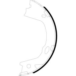 Handbrake Shoe Set MINTEX MFR743 OE Ref 583053QA00 MINTEX