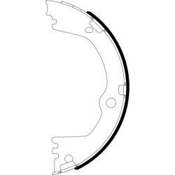 Handbrake Shoe Set MINTEX MFR744 OE Ref 583053MA03 MINTEX