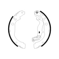 Brake Shoe Set MINTEX MFR746 OE Ref 440607862R MINTEX