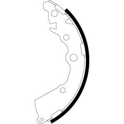 Brake Shoe Set MINTEX MFR749 OE Ref 583501YA00 MINTEX