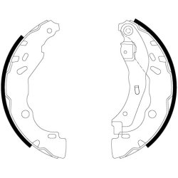 Brake Shoe Set MINTEX MFR751 OE Ref D40FM1HD3A MINTEX