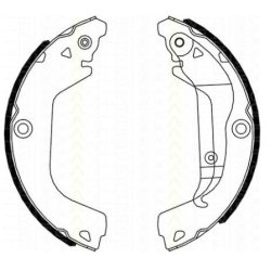 Brake Shoe Set MINTEX MFR756 OE Ref 13381403