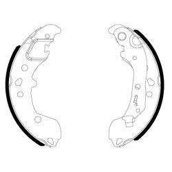 Brake Shoe Set MINTEX MFR758 OE Ref 2Q0698525 MINTEX