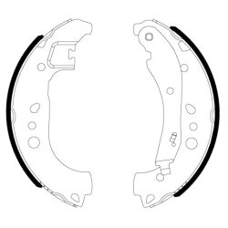 Brake Shoe Set MINTEX MFR759 OE Ref 2Q0698525E