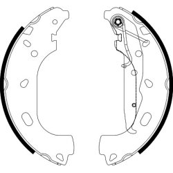Brake Shoe Set MINTEX MFR781 OE Ref 93195331 MINTEX