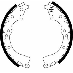 Brake Shoe Set MINTEX MFR782 OE Ref 044950K010 MINTEX