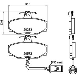Brake Pad Set MINTEX MGB412 OE Ref JLM11686 MINTEX
