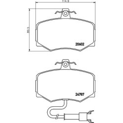 Brake Pad Set MINTEX MGB461 OE Ref JLM1281