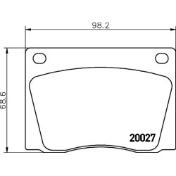 Brake Pad Set MINTEX MGB522 OE Ref C39136 MINTEX