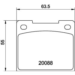 Brake Pad Set MINTEX MGB533 OE Ref 5015923