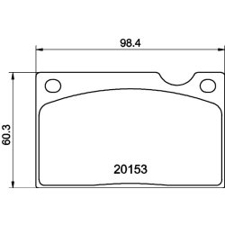 Brake Pad Set MINTEX MGB576 OE Ref 31261180