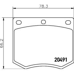 Brake Pad Set MINTEX MGB633 OE Ref 1576833