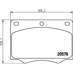 Brake Pad Set MINTEX MGB642 OE Ref 5015928 MINTEX