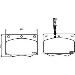 Brake Pad Set MINTEX MGB692 OE Ref 5018905 MINTEX