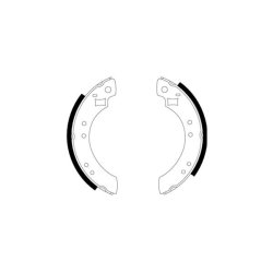Brake Shoe Set MINTEX MGR52 OE Ref 75AB2200CB MINTEX
