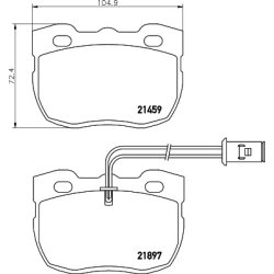 Brake Pad Set MINTEX MLB116 MINTEX