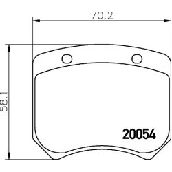 Brake Pad Set MINTEX MLB20 OE Ref GBP103