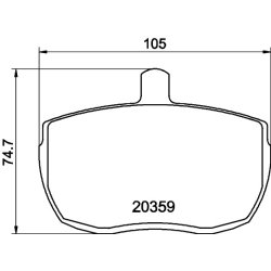 Brake Pad Set MINTEX MLB41 OE Ref 5015935
