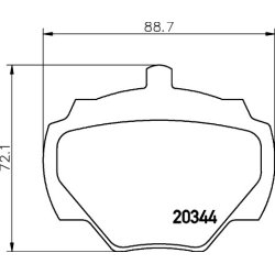 Brake Pad Set MINTEX MLB43 OE Ref LR032954