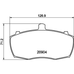 Brake Pad Set MINTEX MLB69 OE Ref GBP272