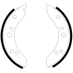 Brake Shoe Set MINTEX MLR2 OE Ref 18G8733 MINTEX