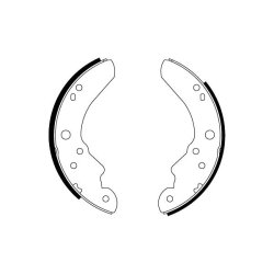 Brake Shoe Set MINTEX MLR49 OE Ref 1571576 MINTEX