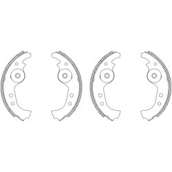 Brake Shoe Set MINTEX MSK001 OE Ref SE141165209A
