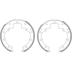Brake Shoe Set MINTEX MSK023 OE Ref 7981354 MINTEX