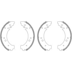Brake Shoe Set MINTEX MSK026 OE Ref 5880898