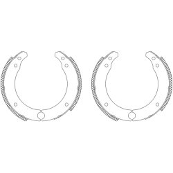 Brake Shoe Set MINTEX MSK038 OE Ref 7701005433 MINTEX