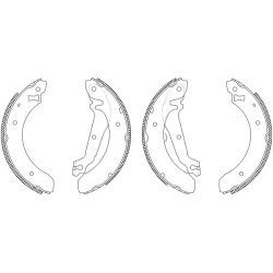 Brake Shoe Set MINTEX MSK057 OE Ref 5020409 MINTEX