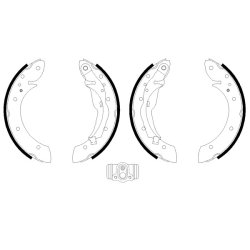 Brake Shoe Set MINTEX MSK147 OE Ref 1160504