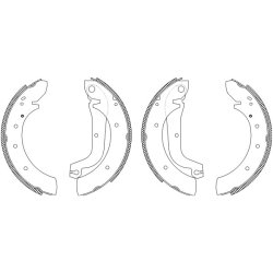 Brake Shoe Set MINTEX MSK165 OE Ref 9941210 MINTEX
