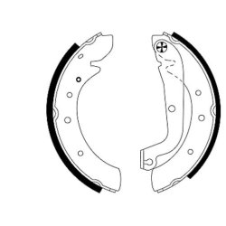 Brake Shoe Set MINTEX MSK170 OE Ref 9941243 MINTEX