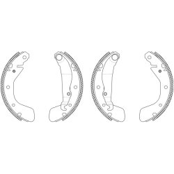 Brake Shoe Set MINTEX MSK172 OE Ref 1605811 MINTEX