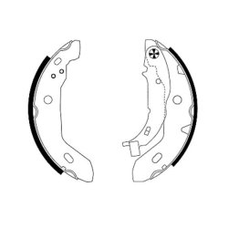 Brake Shoe Set MINTEX MSK177 MINTEX