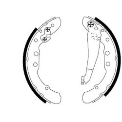 Brake Shoe Set MINTEX MSK182 MINTEX