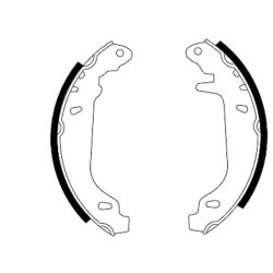 Brake Shoe Set MINTEX MSK214 OE Ref 7701202661 MINTEX
