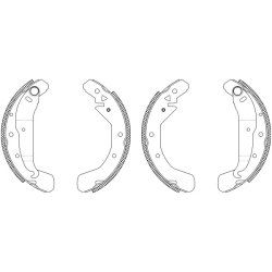 Brake Shoe Set MINTEX MSK232 MINTEX