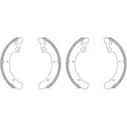 Brake Shoe Set MINTEX MSK283 OE Ref 21083502090