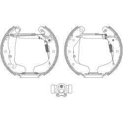 Brake Shoe Set MINTEX MSP005 OE Ref 1605674 MINTEX
