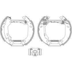 Brake Shoe Set MINTEX MSP019 OE Ref 5888433 MINTEX