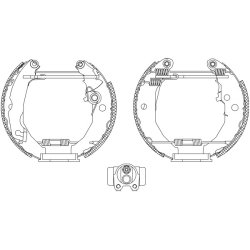 Brake Shoe Set MINTEX MSP025 OE Ref 6177227 MINTEX