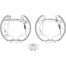 Brake Shoe Set MINTEX MSP027 OE Ref 1605774 MINTEX
