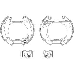 Brake Shoe Set MINTEX MSP029 OE Ref 4241J9 MINTEX
